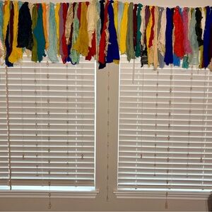 Colorful Fabric & Beaded Garland